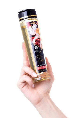 Массажное масло с ароматом клубники и шампанского Romance - 240 мл. фото 5