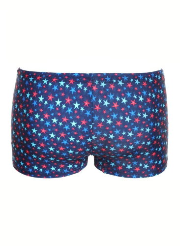 Синие плавки-боксеры с цветными звездочками фото 2