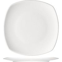 Тарелка «Опшенс» квадратная;фарфор;,L=24,5,B=24,5см;белый