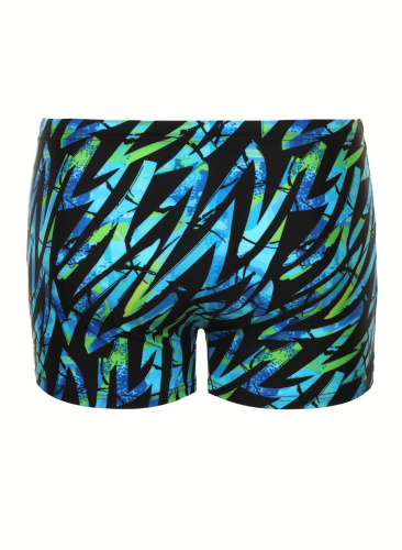 Мужские плавки-боксеры с цветными зигзагами фото 2