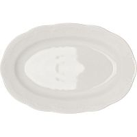 Блюдо «В.Виена» овальное;фарфор;,H=20,L=315,B=210мм;белый