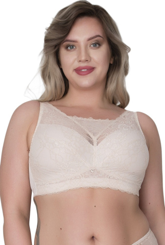Кружевной бюстгальтер-топ с мягкими чашками фото 7