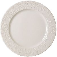 Тарелка «Крим Пера» мелкая;фарфор;D=21см;белый