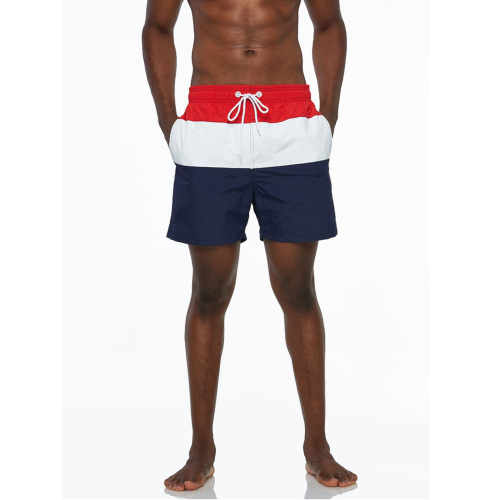 Трехцветные мужские шорты для пляжа фото 3