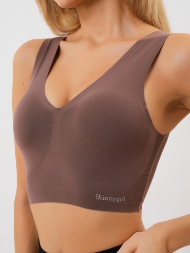 Удлиненный бесшовный бюстгальтер-топ Laser Bra фото 5