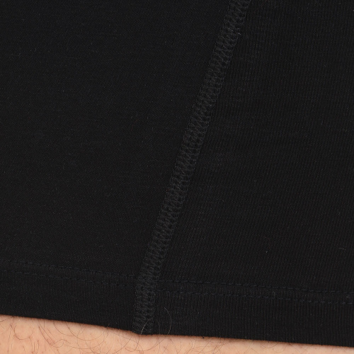 Черные мужские трусы-боксеры с пришивной брендированной резинкой фото 5