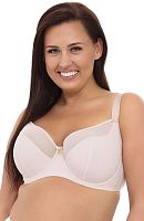 Однотонный бюстгальтер на косточках с мягкой чашкой