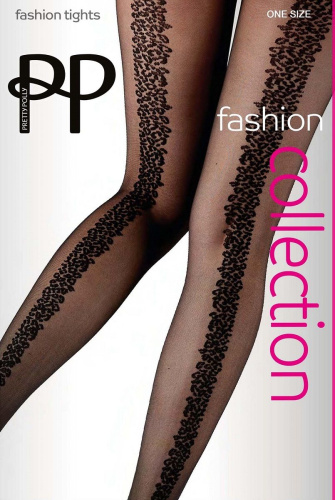 Колготки с широкими анималистическими стрелками фото 2