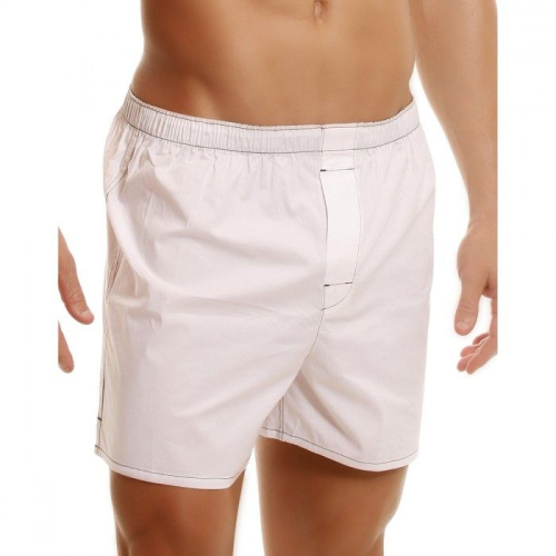 Комплект из 2 мужских трусов-шортов: белые и с мелким рисунком фото 3