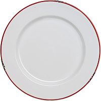 Тарелка «Эйвбери ред» мелкая;керамика;D=26см;белый,красный
