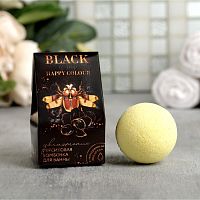 Увлажняющая бомбочка с гиалуроновой кислотой Black с ароматом персика - 40 гр.