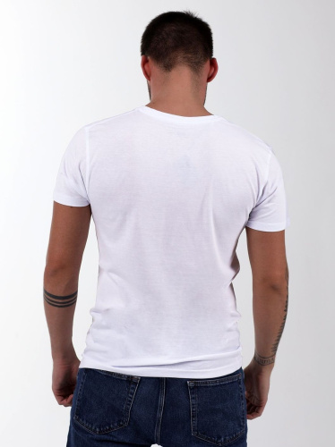 Мужская футболка с брендированным принтом на груди фото 2