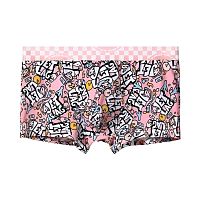 Розовые трусы-боксеры с принтом