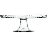 Подставка д/торта (бортик вверх) «Патиссери»;стекло;D=28,H=9см;прозр.