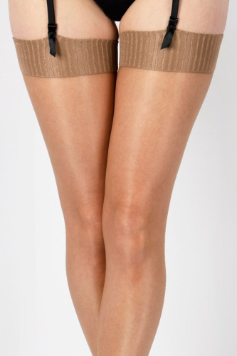 Чулки под пояс с блеском Ultra Shine фото 5