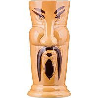 Стакан для коктейлей «Тики»;керамика;350мл;D=65,H=152мм;коричнев.,черный