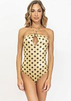 Совместный купальник с золотистым напылением