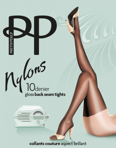 Оригинальные нейлоновые колготки со швом фото 5