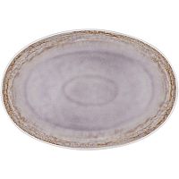 Блюдо «Самира» овальное;керамика;,H=35,L=400,B=270мм;сиренев.