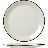 Тарелка «Чакоул Дэппл» мелкая;фарфор,фарфор;D=23,H=2см;белый,черный