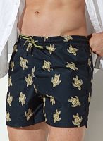 Мужские пляжные шорты с принтом в виде морских черепах