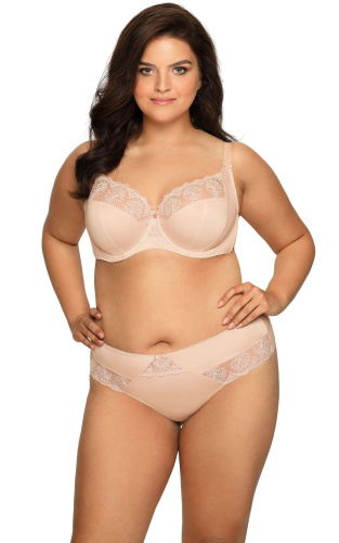 Бюстгальтер на косточках с нежными кружевными элементами фото 4