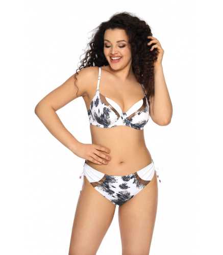 Плавки с контрастным рисунком и кулисками по бокам фото 2