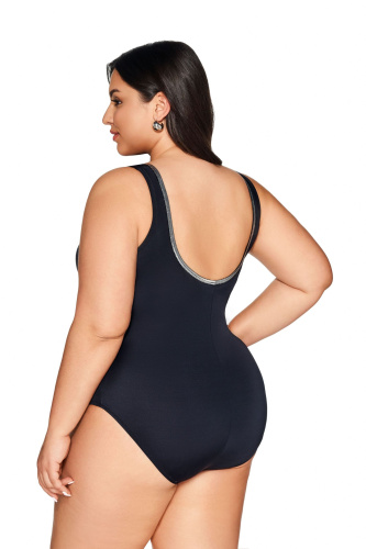 Роскошный купальник с серебристым декором фото 2