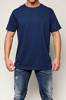Мужская хлопковая футболка с круглым вырезом