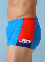 Мужские плавки-боксеры с контрастной брендированной вставкой