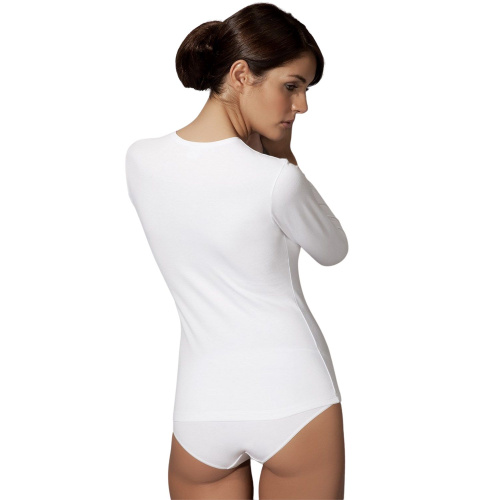 Женская классическая облегающая футболка с длинным рукавом Doreanse Modal Basic фото 2