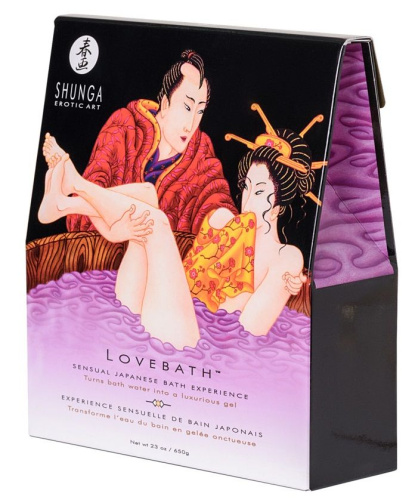 Соль для ванны Lovebath Sensual lotus, превращающая воду в гель - 650 гр. фото 2
