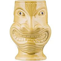 Керамический стакан для коктейлей «Тики» цвета горчицы (объем 350 мл.)