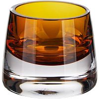 Подсвечник «Джой»;стекло;D=67,H=64мм;амбер