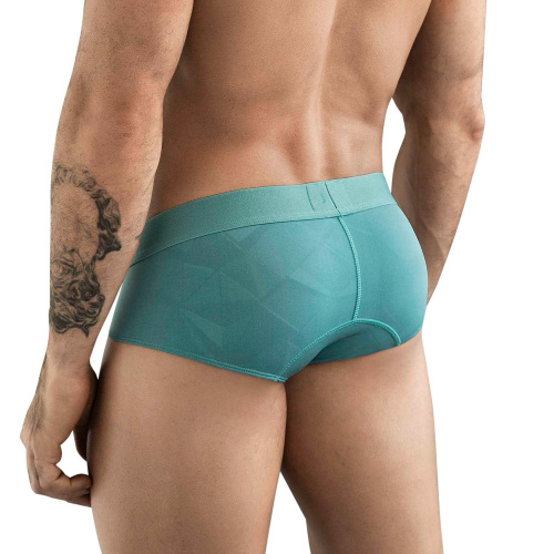 Зеленые мужские трусы-брифы Clever Sapphire Brief фото 3
