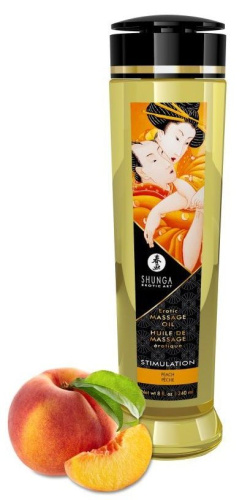 Массажное масло для тела с ароматом персика Stimulation - 240 мл. фото 2