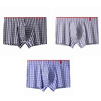 Набор из 3 мужских трусов-боксеров в клетку