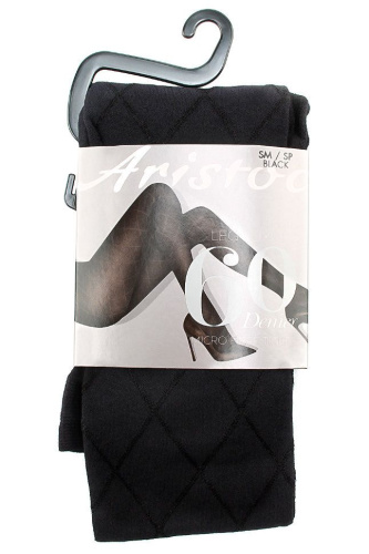 Мягкие колготки из микрофибры с ромбовидным рисунком фото 2