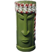 Зеленый керамический стакан для коктейлей «Тики» (объем 350 мл.)