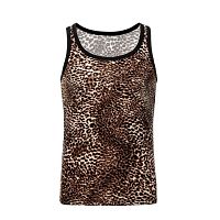 Стильная мужская майка с леопардовым принтом