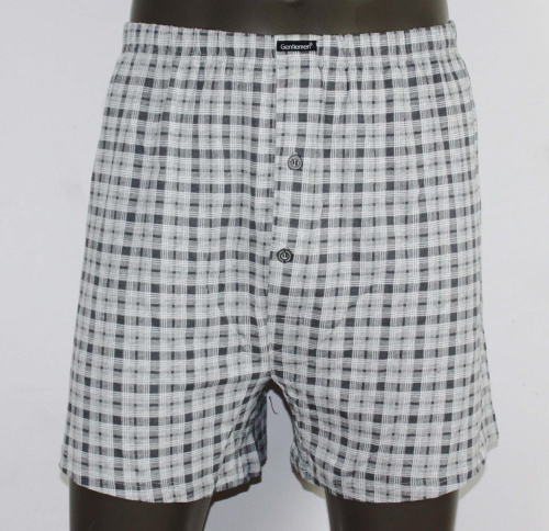 Хлопковые трусы-боксеры в клеточку фото 2