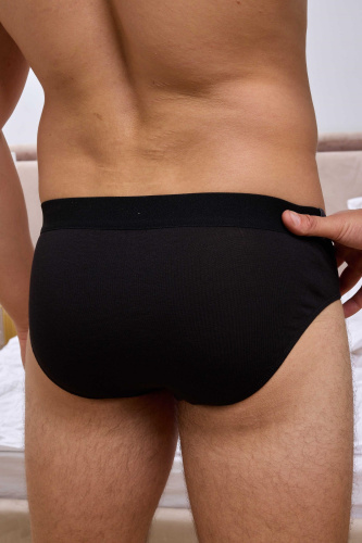 Черные бамбуковые трусы-брифы фото 2