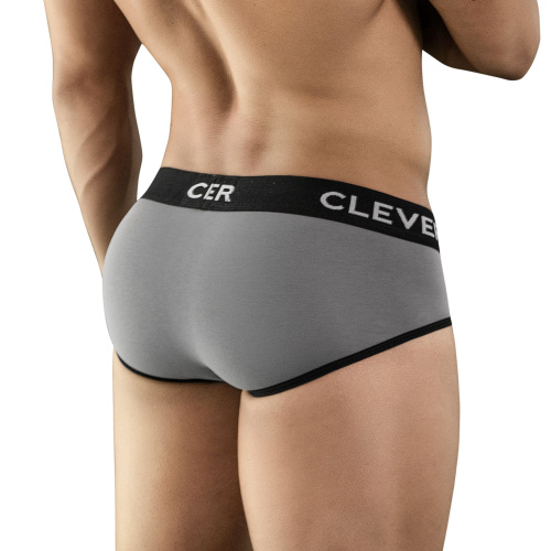 Серые хлопковые трусы-брифы Clever Piping Brief фото 3