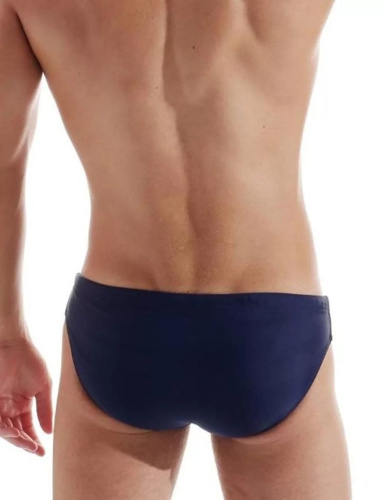 Мужские пляжные плавки с контрастной полосой фото 2