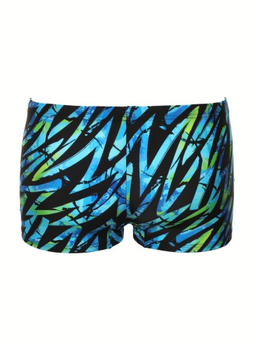 Черные плавки-боксеры с цветными зигзагами фото 4