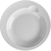 Тарелка глубокая «Бистро»;фарфор;0,6л;D=260,H=35мм;белый