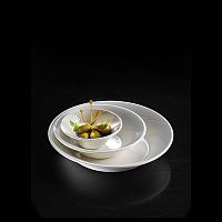 Салатник «Спайро»;фарфор;114мл;D=10,H=4см;белый