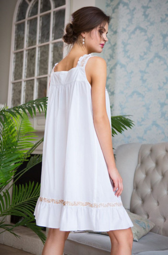 Сорочка средней длины Helene из хлопка фото 3