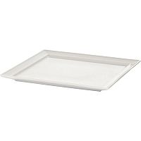 Блюдо «Рита» квадратное;фарфор;,L=26,B=26см;белый