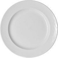 Тарелка «Спайро» мелкая;фарфор;D=320,H=25мм;белый